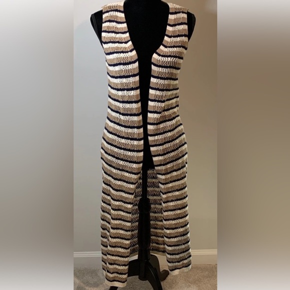 Vigoss Sweaters - NWT Vigoss Womens MED Crochet Pointelle Knit Cardigan Sweater Cottagecore Boho